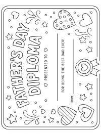 Vaderdag diploma