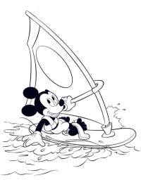 Windsurfer Mickey Mouse