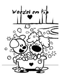 woezel en pip in bad