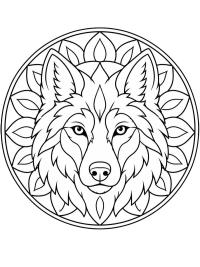 Wolf mandala