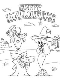 Zig, Sharko en Marina vieren Halloween