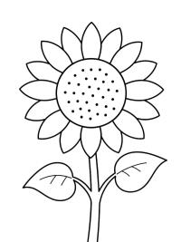 Zonnebloem voor peuters