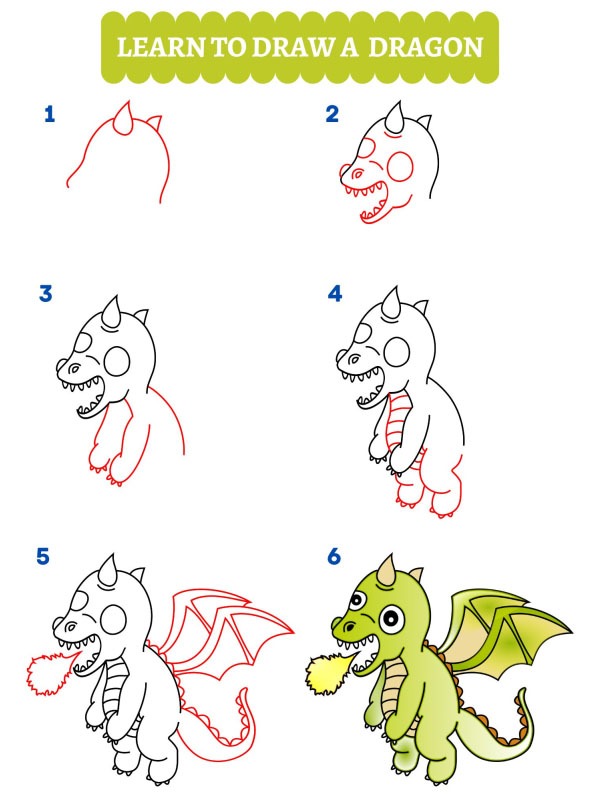 Hoe teken je een draak?