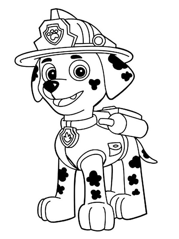 Kleurplaat paw patrol Leukekleurplaten.nl