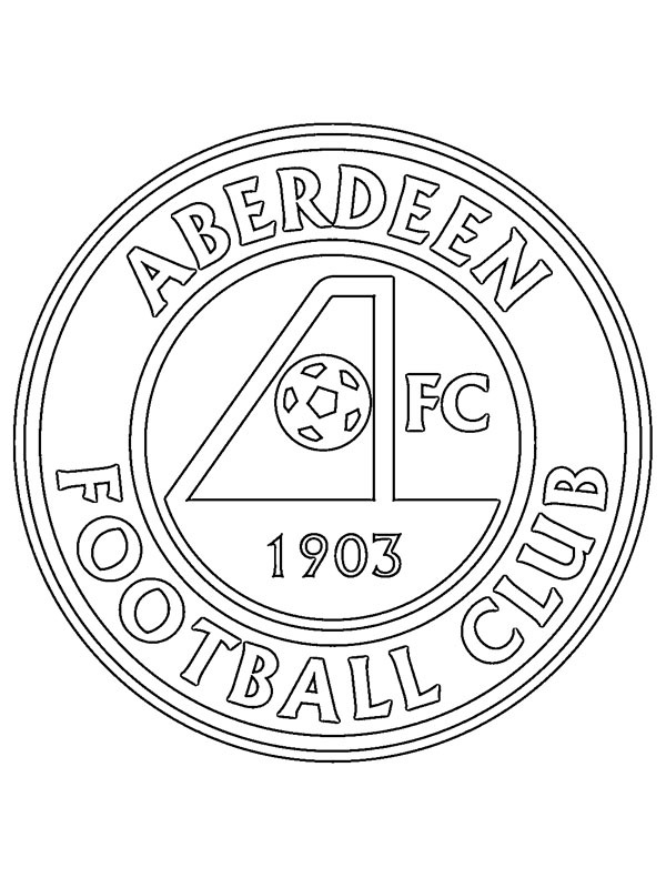Aberdeen FC Kleurplaat