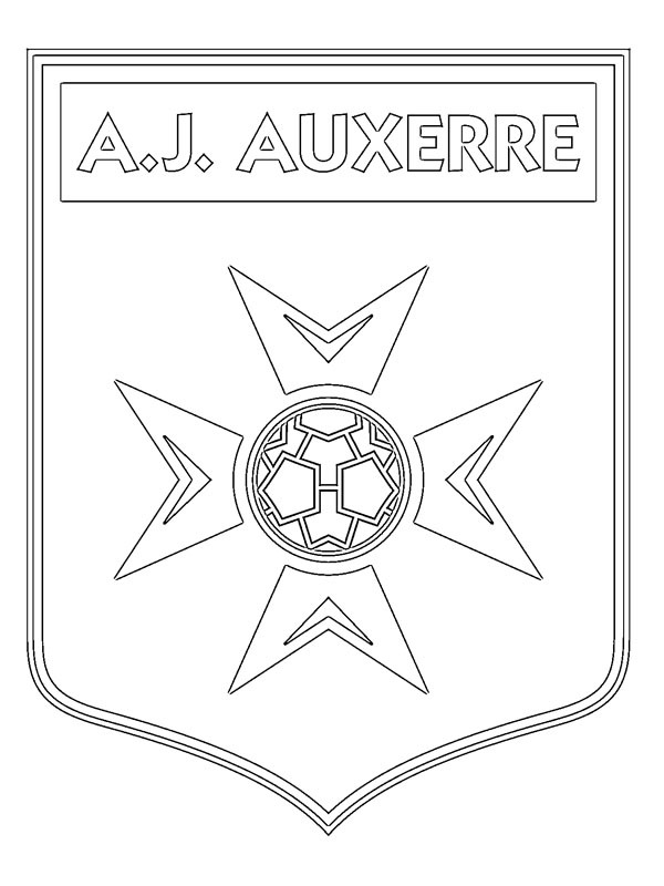 AJ Auxerre Kleurplaat