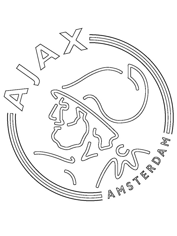 Ajax Kleurplaat