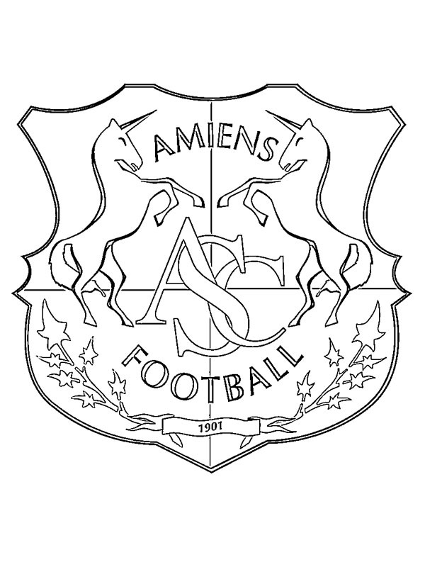 Amiens SC Kleurplaat Amiens SC Kleurplaat