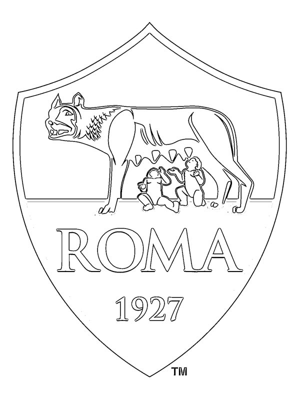 AS Roma Kleurplaat AS Roma Kleurplaat