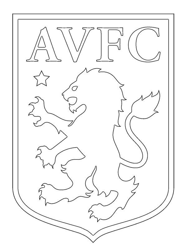 Aston Villa FC Kleurplaat