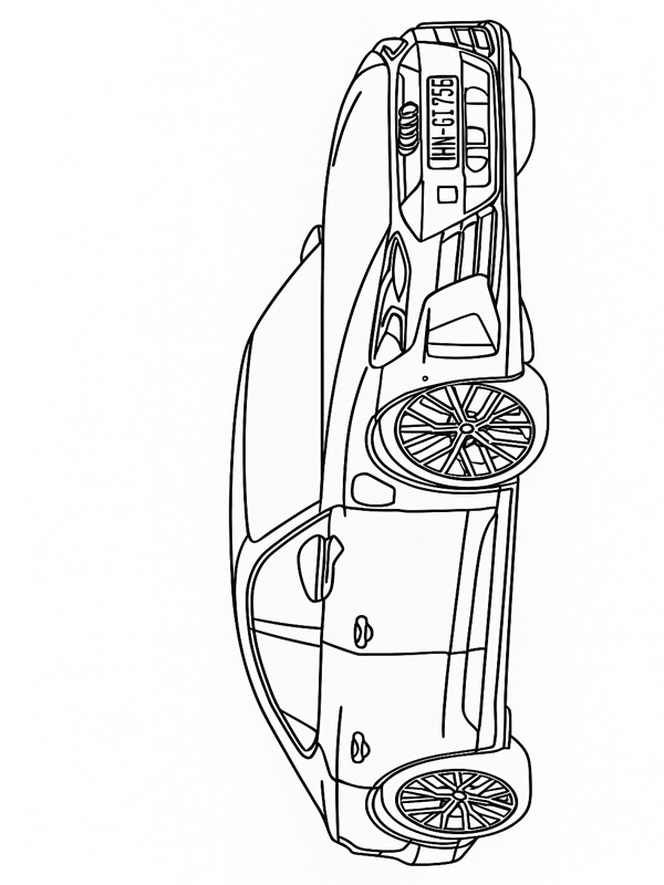 Audi S e-tron GT kleurplaat Audi S e-tron GT kleurplaat