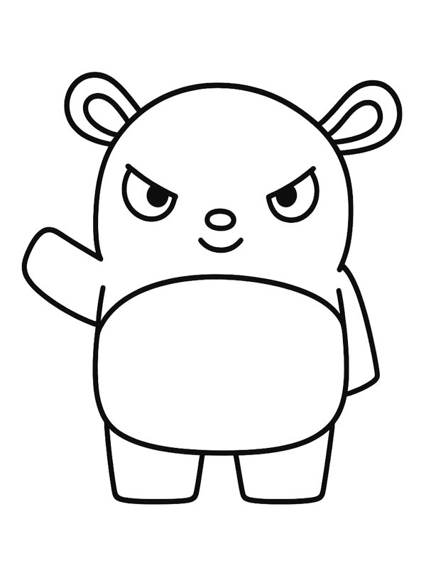Baku (Sanrio) kleurplaat Baku (Sanrio) kleurplaat