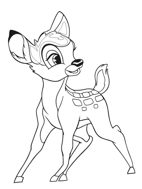 Bambi Kleurplaat