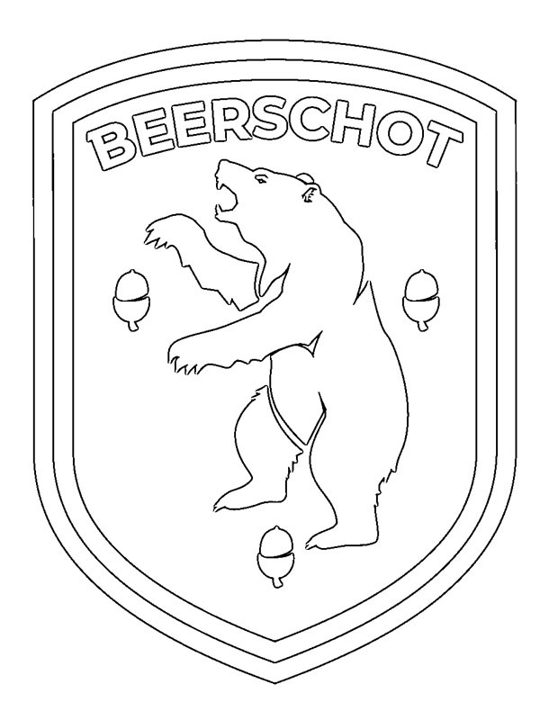 Beerschot Voetbalclub Antwerpen kleurplaat Beerschot Voetbalclub Antwerpen kleurplaat