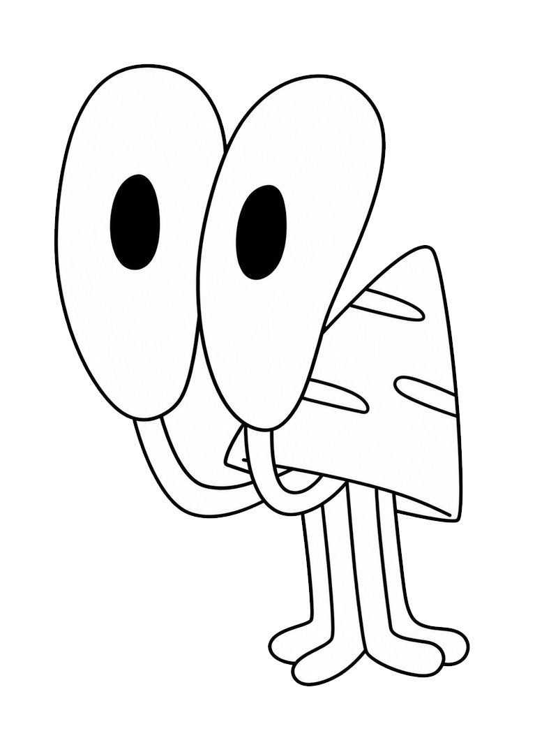 Bernie (Zig en Sharko) kleurplaat Bernie (Zig en Sharko) kleurplaat