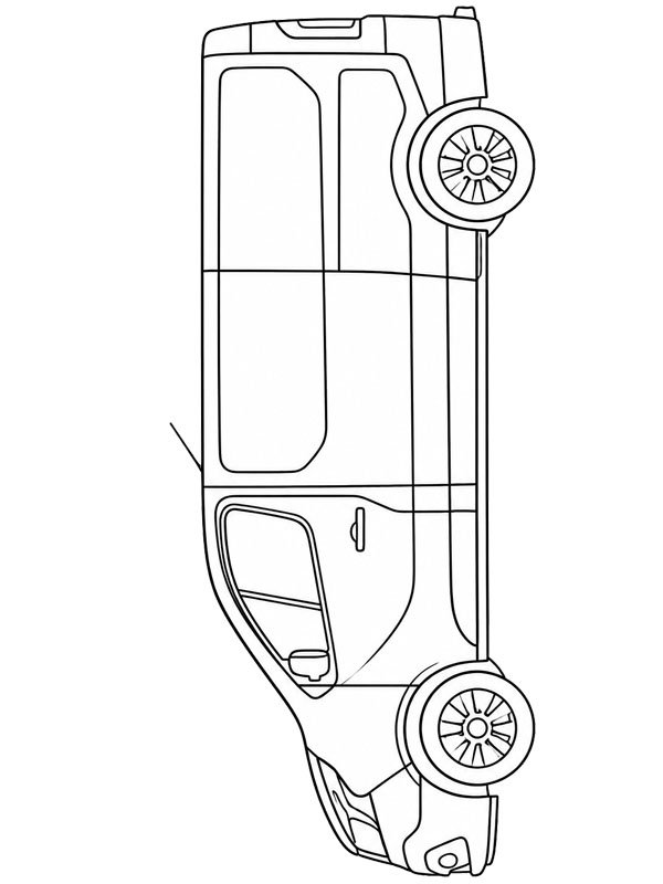 Bestelbus kleurplaat