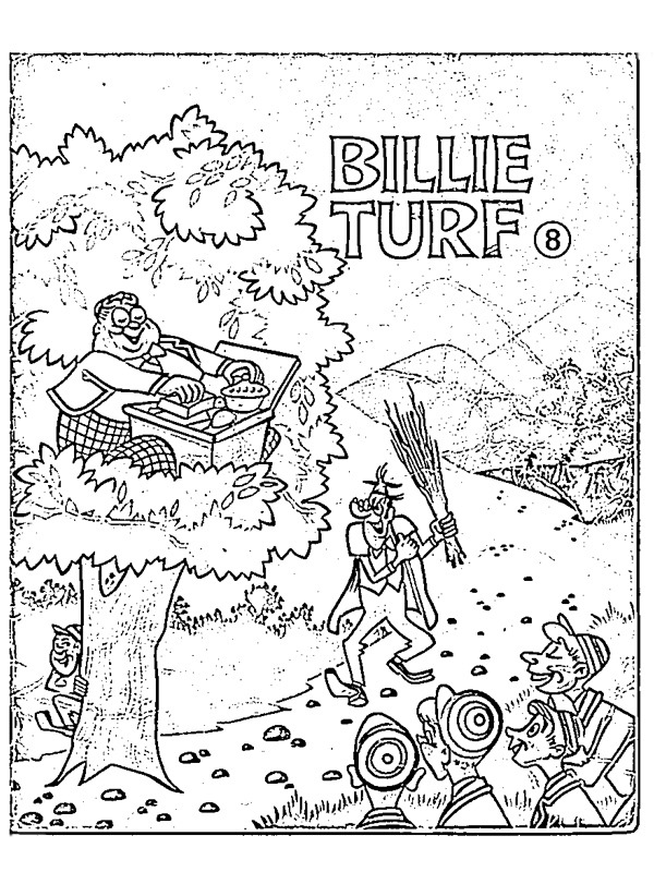 Kleurplaat billie turf eet in de boom Kleurplaat billie turf eet in de boom
