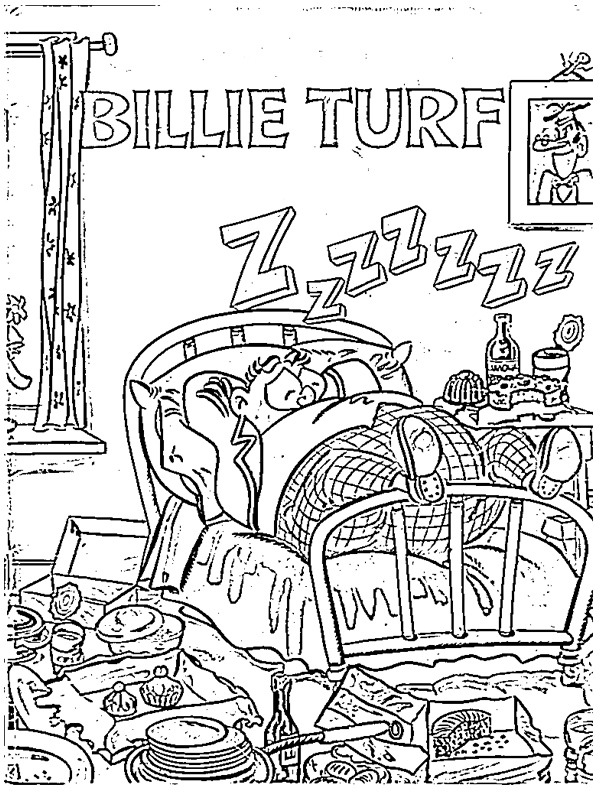 Kleurplaat billie turf slaapt Kleurplaat billie turf slaapt