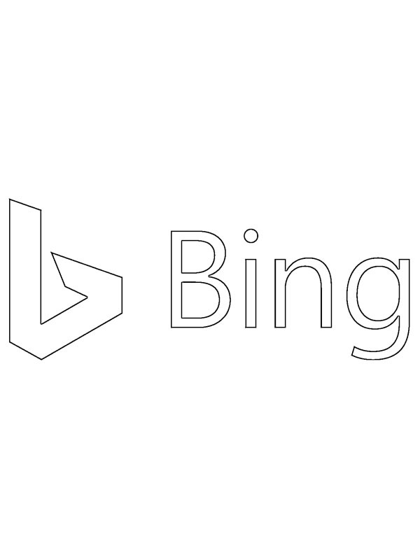 Bing Logo Kleurplaat