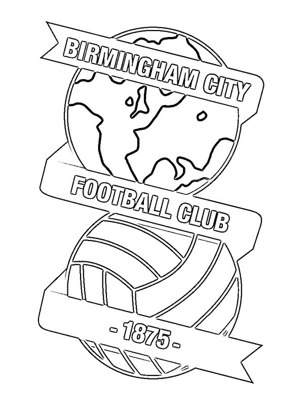Birmingham City FC Kleurplaat