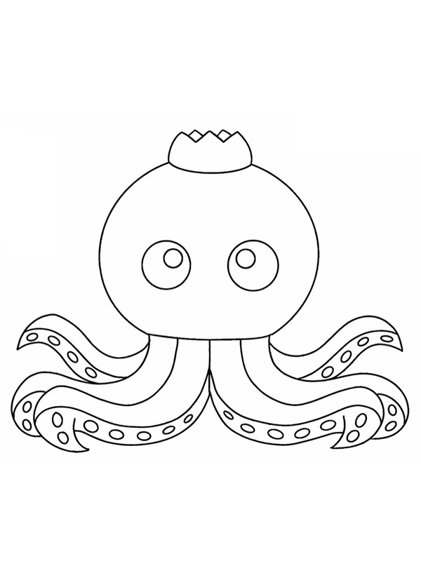 Blueberrinni Octopussini kleurplaat Blueberrinni Octopussini kleurplaat