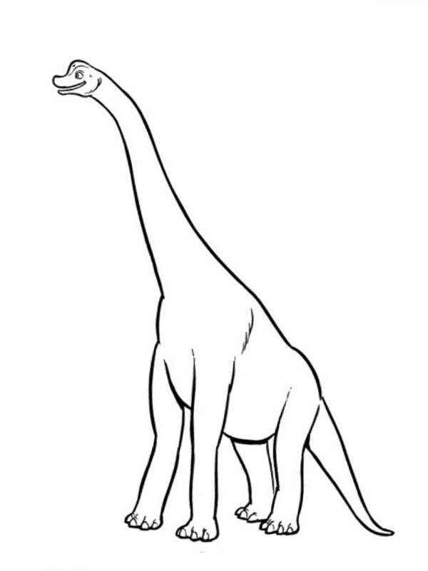 Brachiosaurus Kleurplaat
