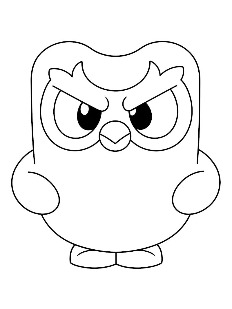 Brawl Stars x Duolingo kleurplaat Brawl Stars x Duolingo kleurplaat