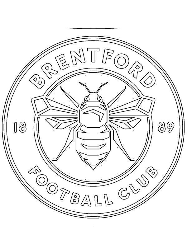Brentford kleurplaat Brentford kleurplaat