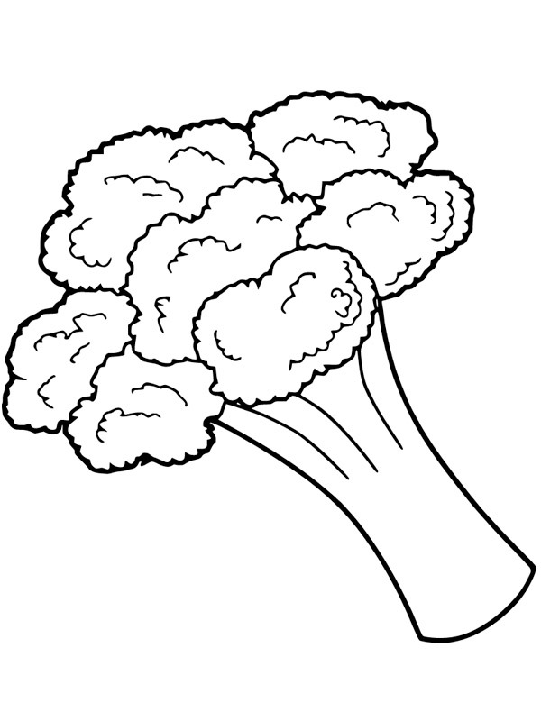 Broccoli Kleurplaat
