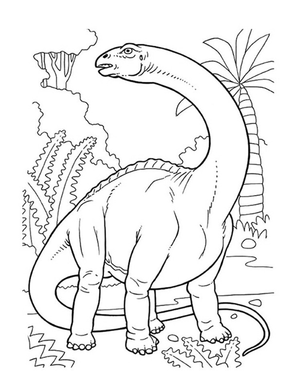 Brontosaurus Kleurplaat