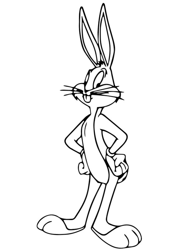 Bugs Bunny Kleurplaat