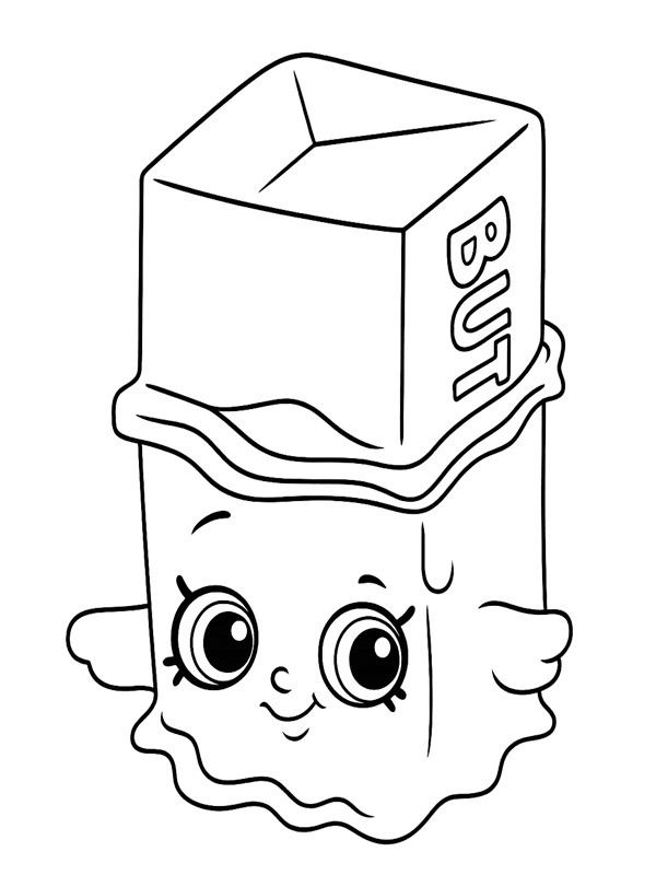 Buttercup Shopkins kleurplaat Buttercup Shopkins kleurplaat