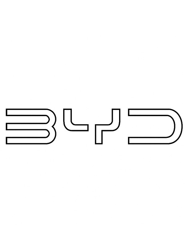BYD (Build Your Dreams) logo kleurplaat BYD (Build Your Dreams) logo kleurplaat