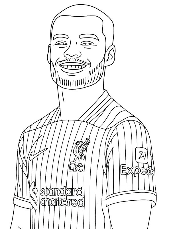 Cody Gakpo kleurplaat Cody Gakpo kleurplaat