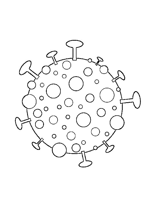 Coronavirus Kleurplaat
