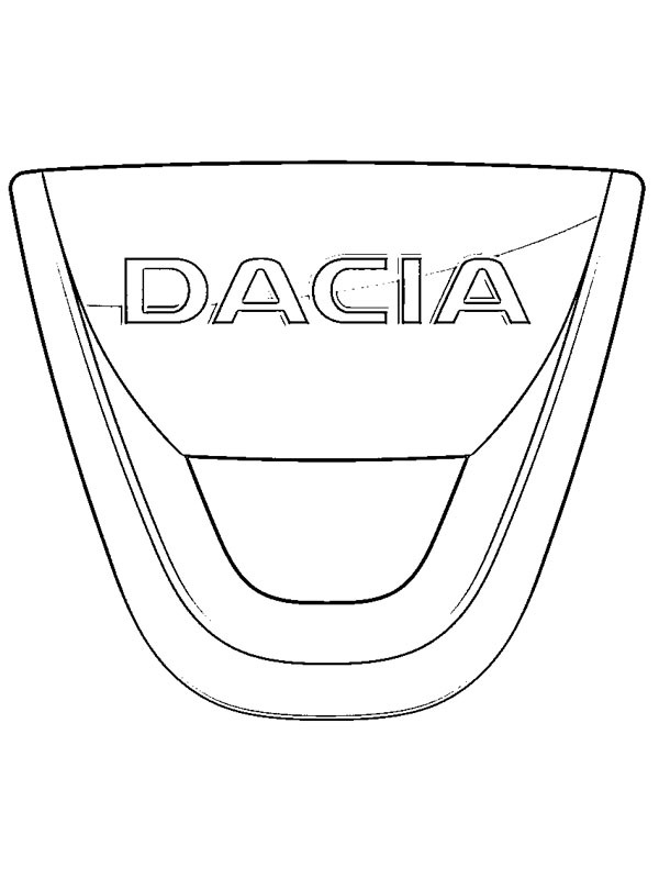 Dacia logo Kleurplaat