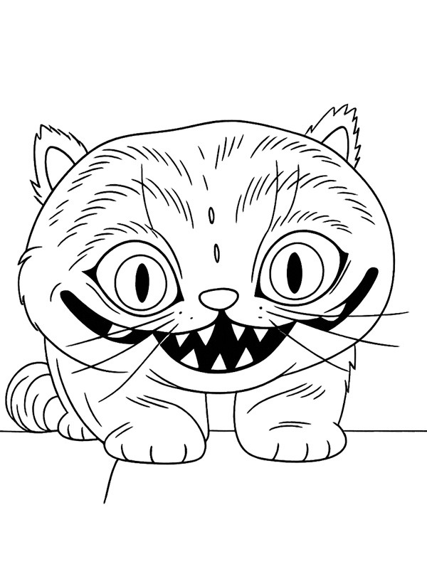 Derpy Tiger K-pop Demon hunters kleurplaat Derpy Tiger K-pop Demon hunters kleurplaat