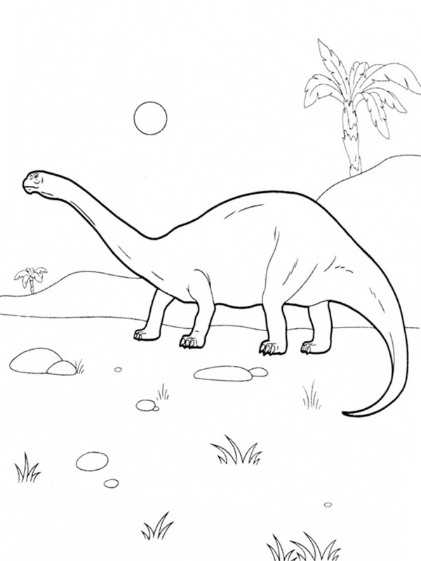 Diplodocus Dinosauriër Kleurplaat