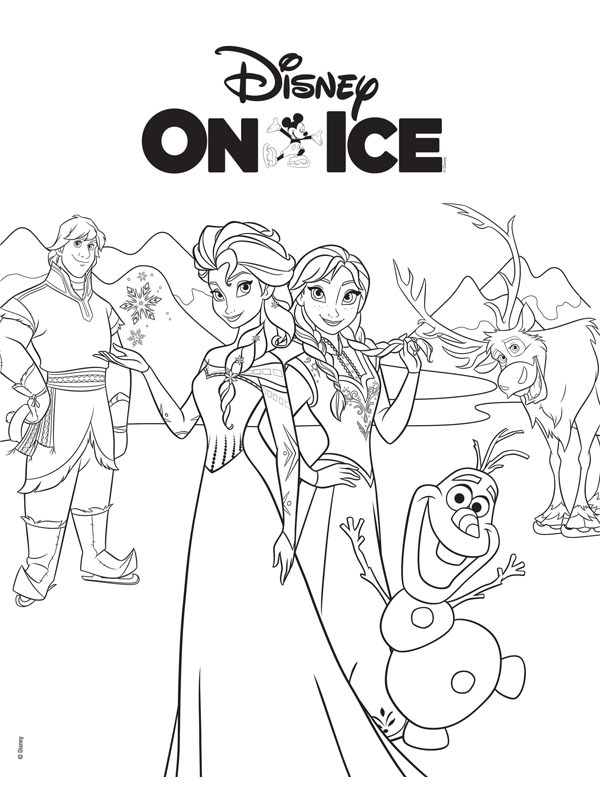 Disney On Ice: Frozen Kleurplaat
