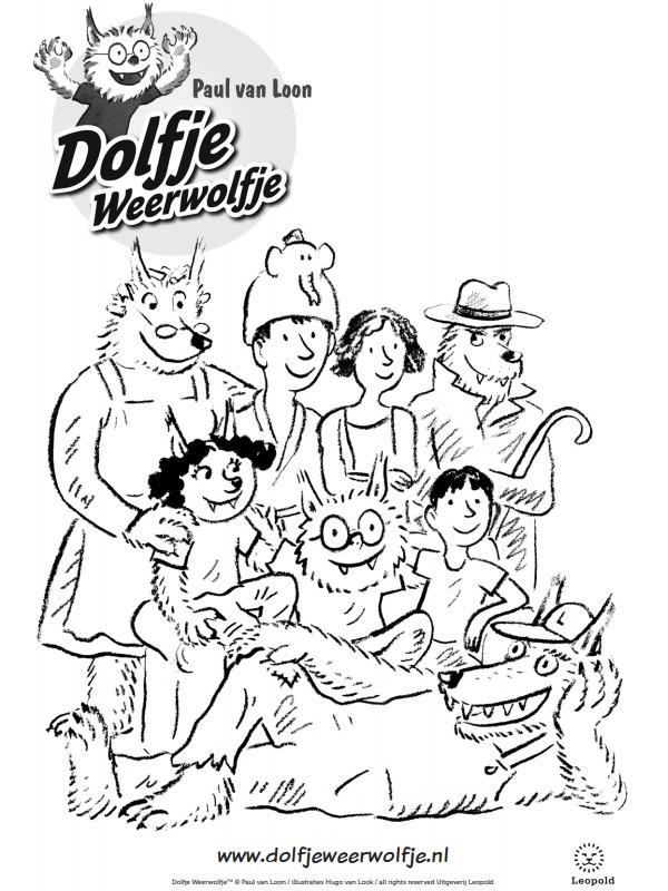 dolfje weerwolfje Kleurplaat dolfje weerwolfje Kleurplaat