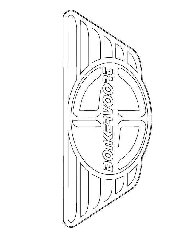 Donkervoort logo Kleurplaat