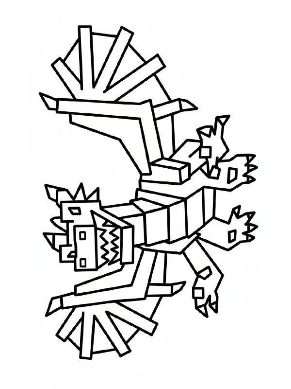 Dragon Cannelloni (Steal a Brainrot) kleurplaat Dragon Cannelloni (Steal a Brainrot) kleurplaat