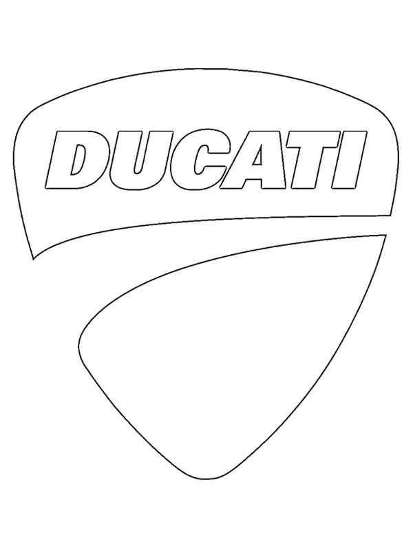 Ducati logo Kleurplaat