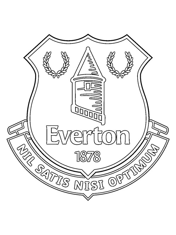 Everton Kleurplaat