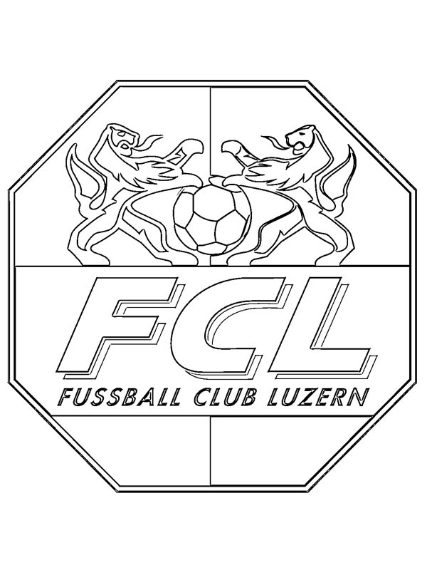 FC Luzern Kleurplaat