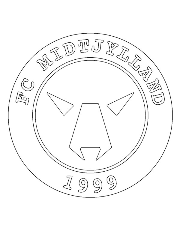 FC Midtjylland Kleurplaat