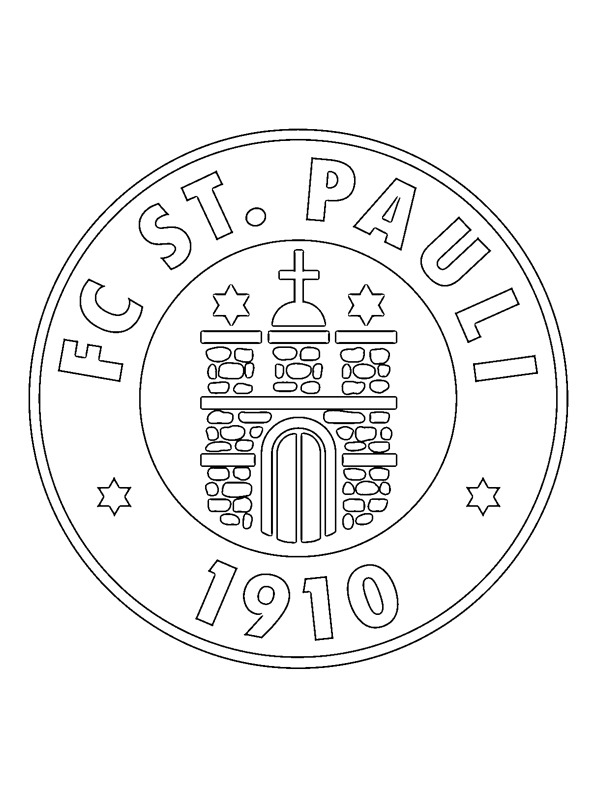 FC St. Pauli Kleurplaat