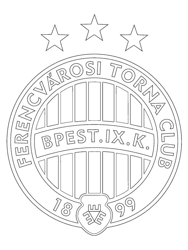 Ferencvárosi TC Kleurplaat