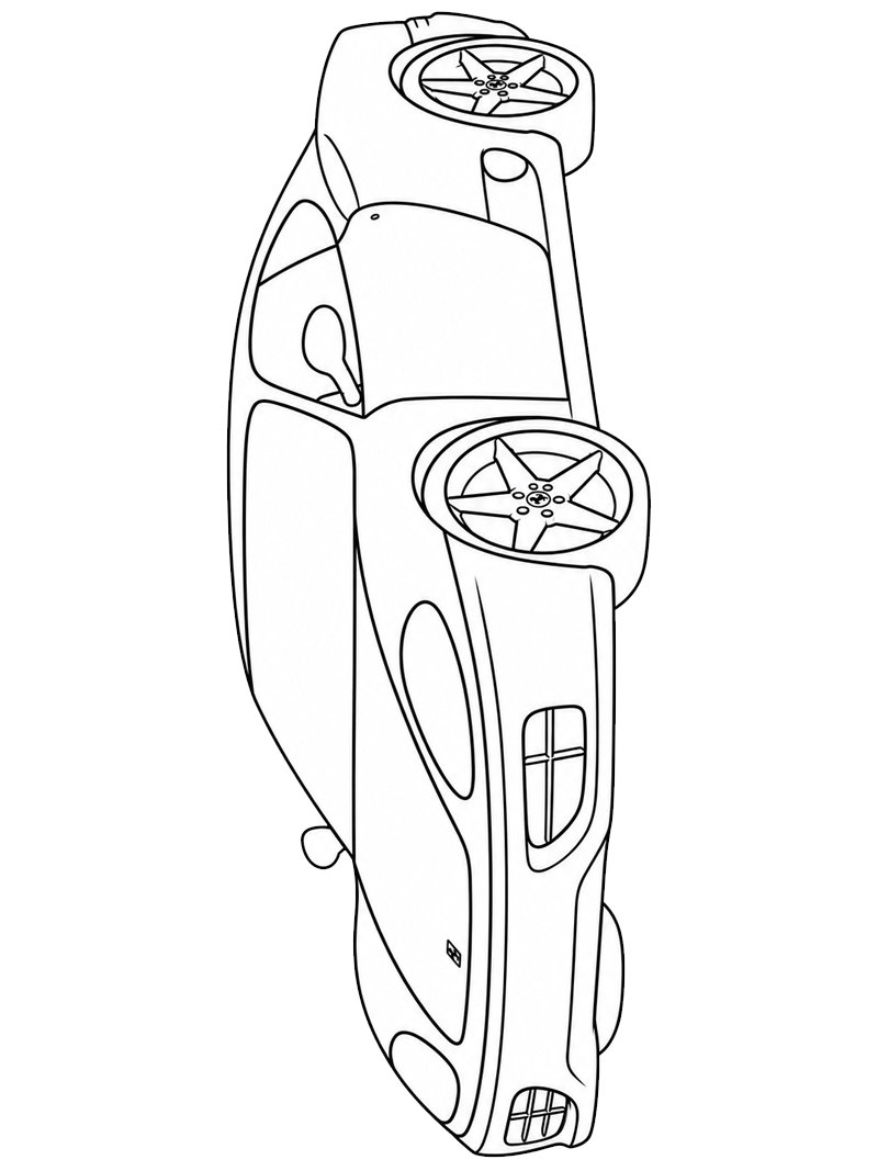 Ferrari 360 Modena kleurplaat