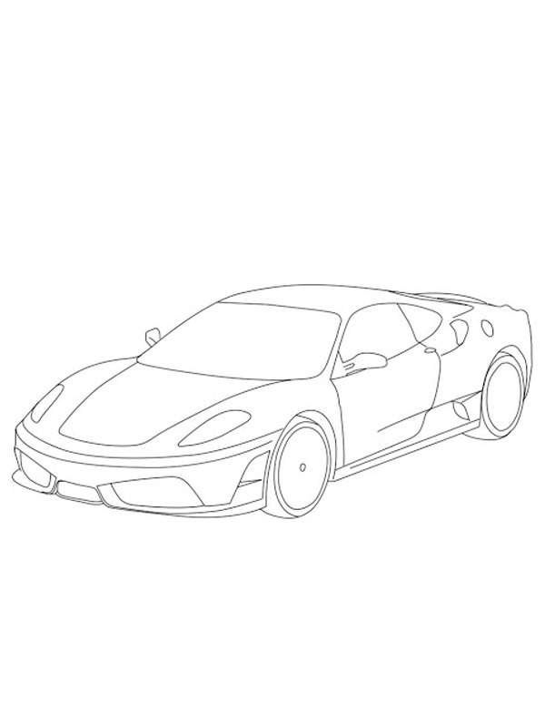 Ferrari F430 Kleurplaat